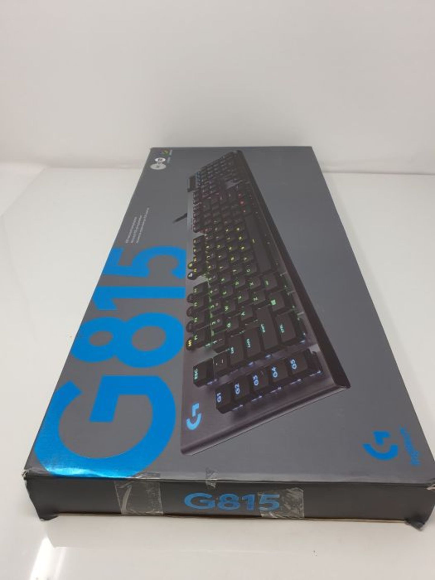 RRP £139.00 Logitech G815 LIGHTSYNC RGB Wired Mechanical Gaming Keyboard with low profile GL-Tacti - Image 2 of 3