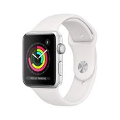 RRP £299.00 Apple Watch Series 3 (GPS, 42mm) - Silver Aluminum Case with White Sport Band