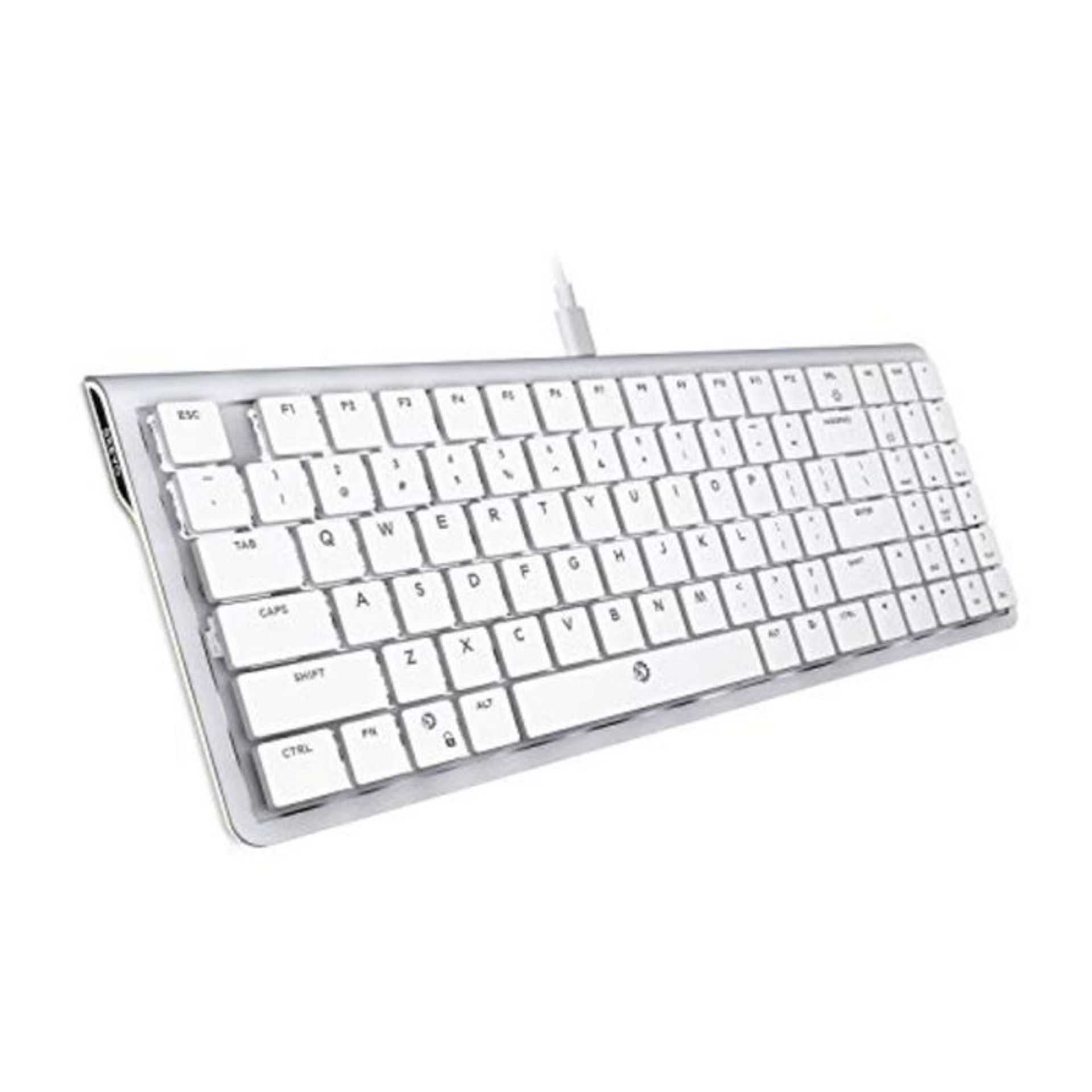 RRP £56.00 DREVO Joyeuse V2 96 Key Ultra Thin Mechanical Keyboard Wired LED Backlit Low Profile 9