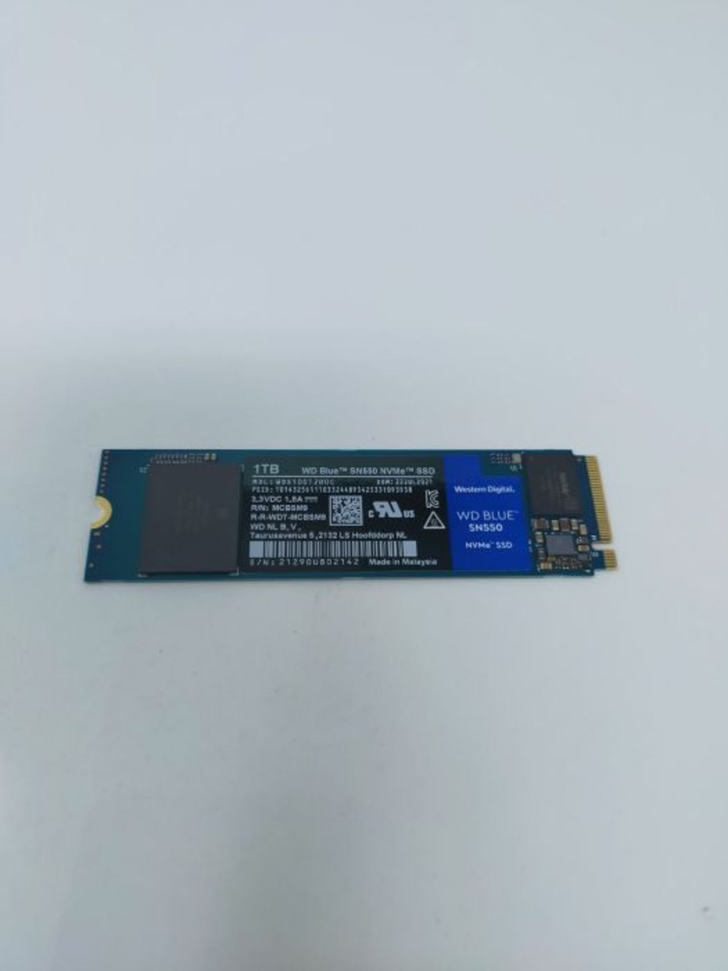 RRP £99.00 WD Blue SN550 1TB High-Performance M.2 PCIe NVME SSD - Image 3 of 3