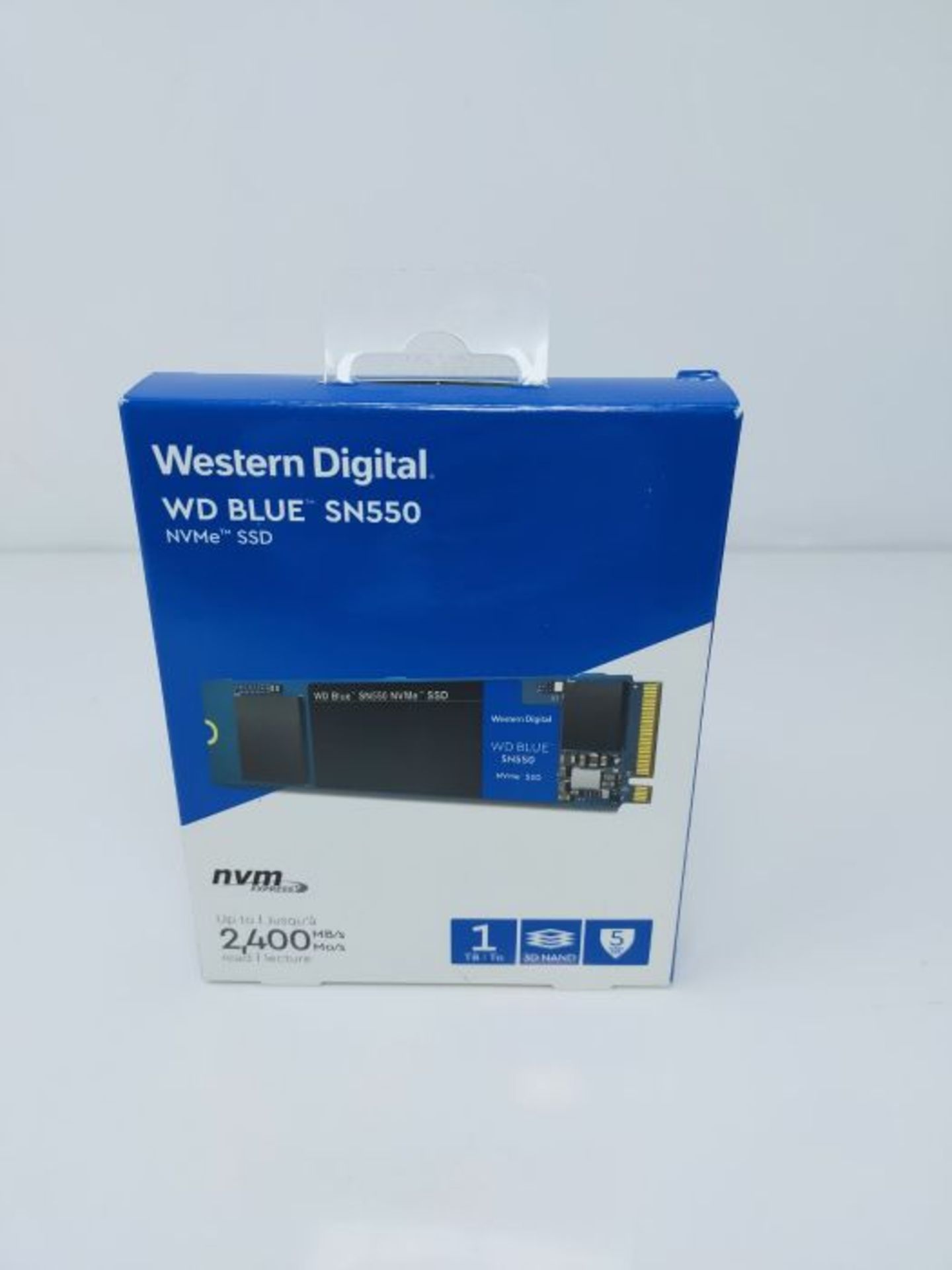 RRP £99.00 WD Blue SN550 1TB High-Performance M.2 PCIe NVME SSD - Image 2 of 3