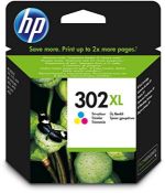 HP F6U67AE 302XL High Yield Original Ink Cartridge, Tri-color, Single Pack