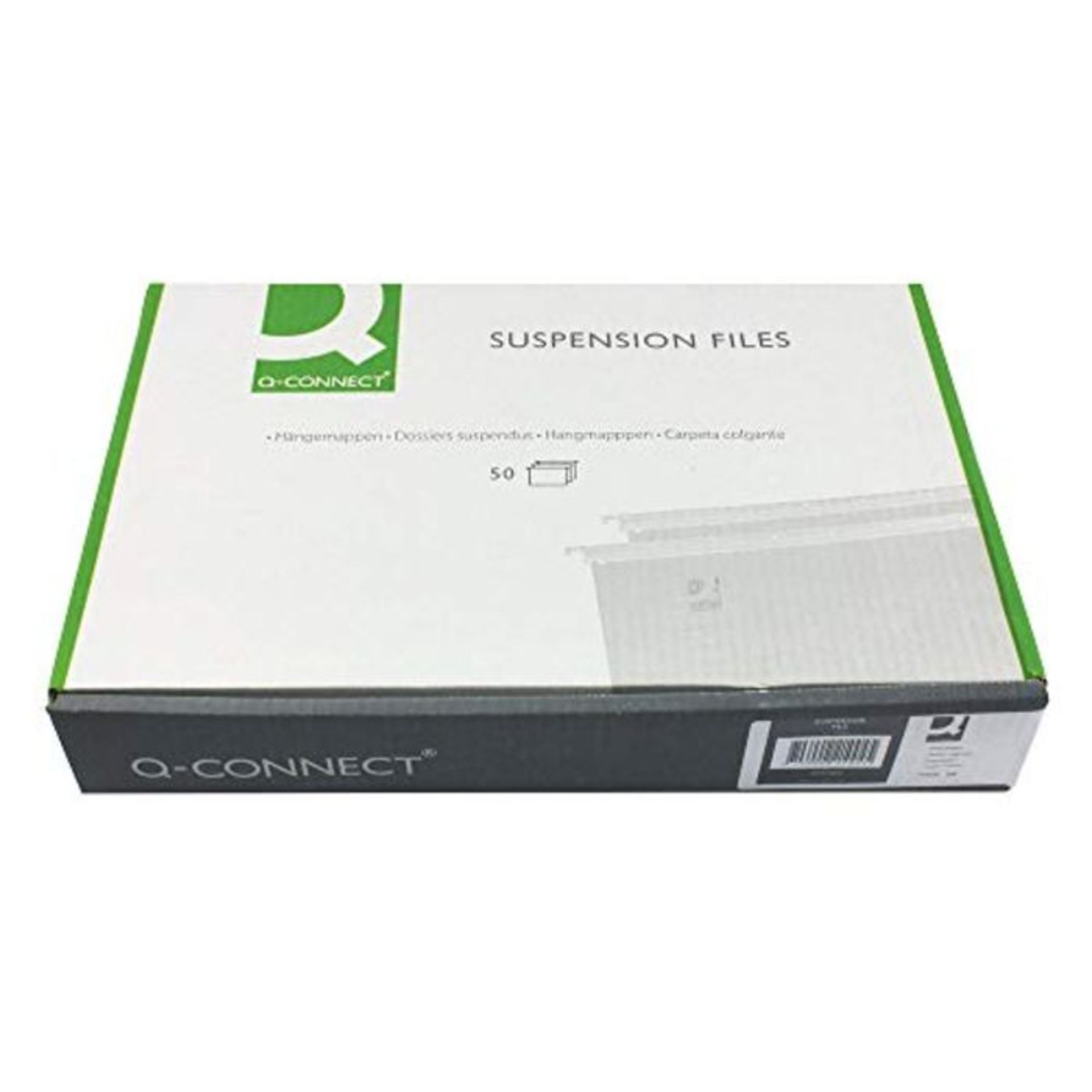 Q-Connect KF21004 Suspension File Tabbed, Green (Pack of 50 ) A4