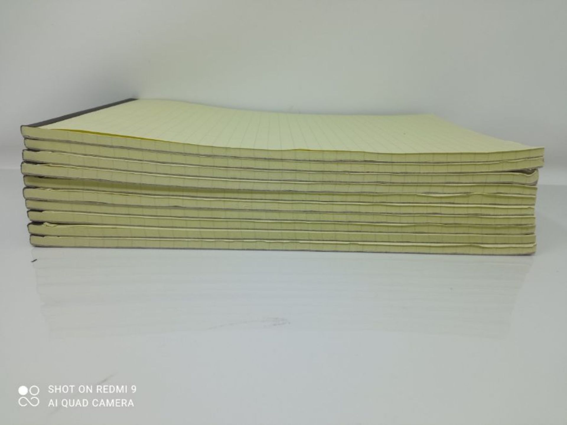 Q-Connect Ruled Stitch Bound Executive Pad 50 Pages, A4, Yellow, Pack of 10 - Image 2 of 2
