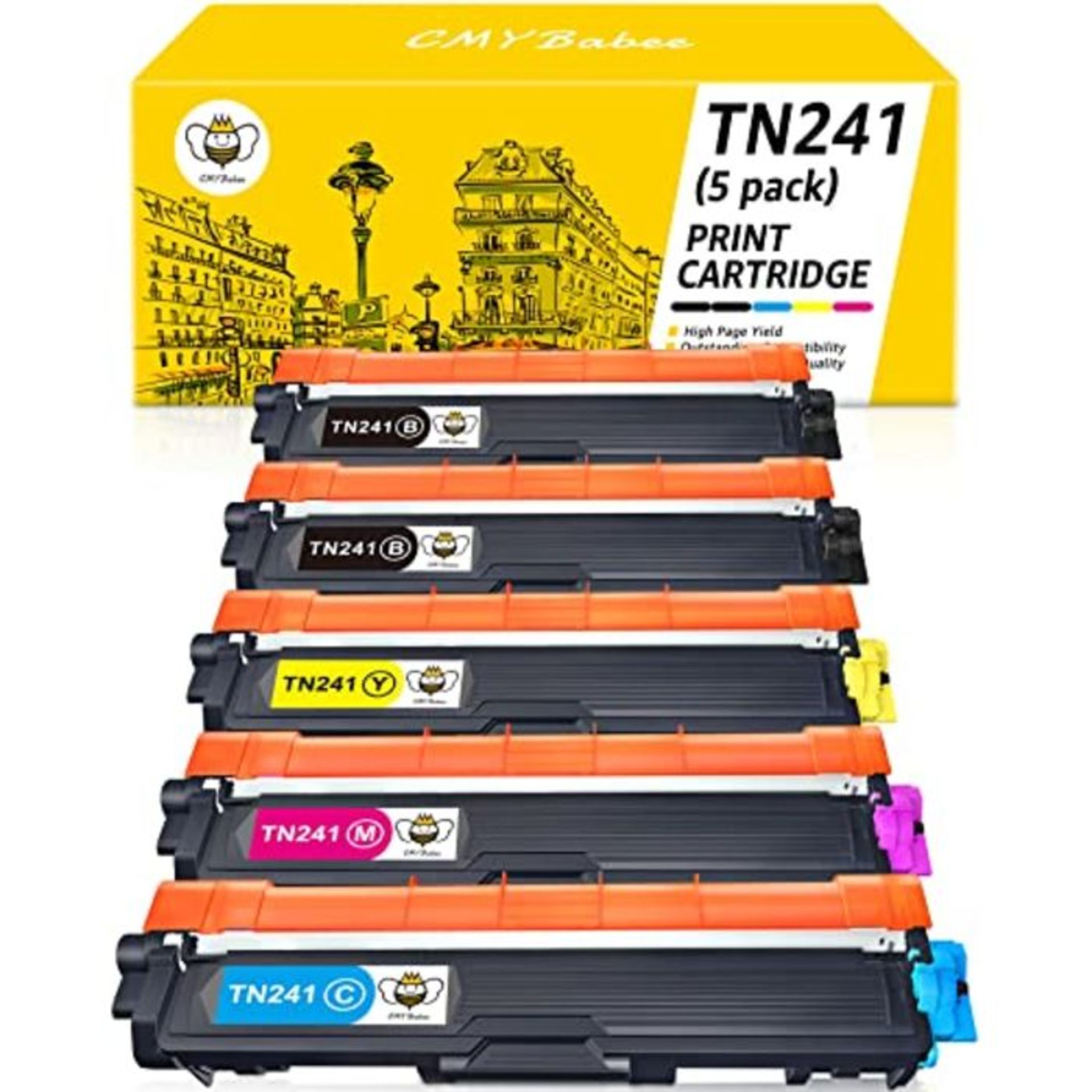 CMYBabee Compatible Toner Cartridge TN241 TN245 TN242 for Brother HL-3140CW HL-3150CDW