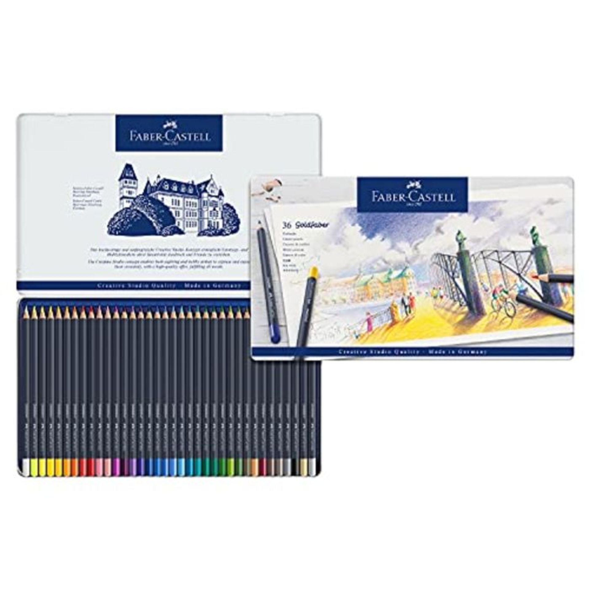 Faber-Castell Goldfaber 114736 Matite Colorate, Multicolore, 36 pezzi