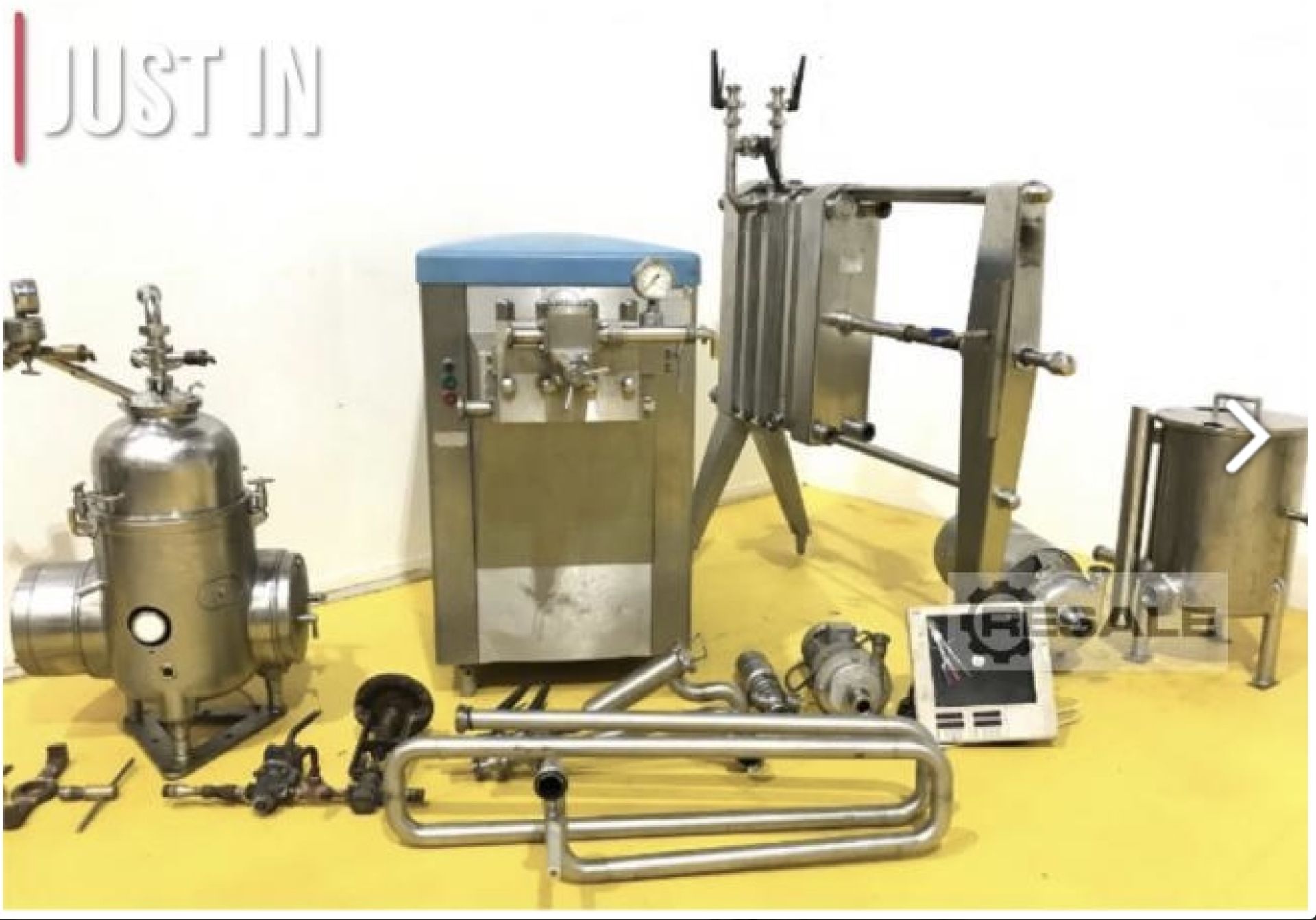 Apv rannie 1500 l Apv pasteuriser 1500 l/h Westfalia cream separator 1500 l/h manual cleaning