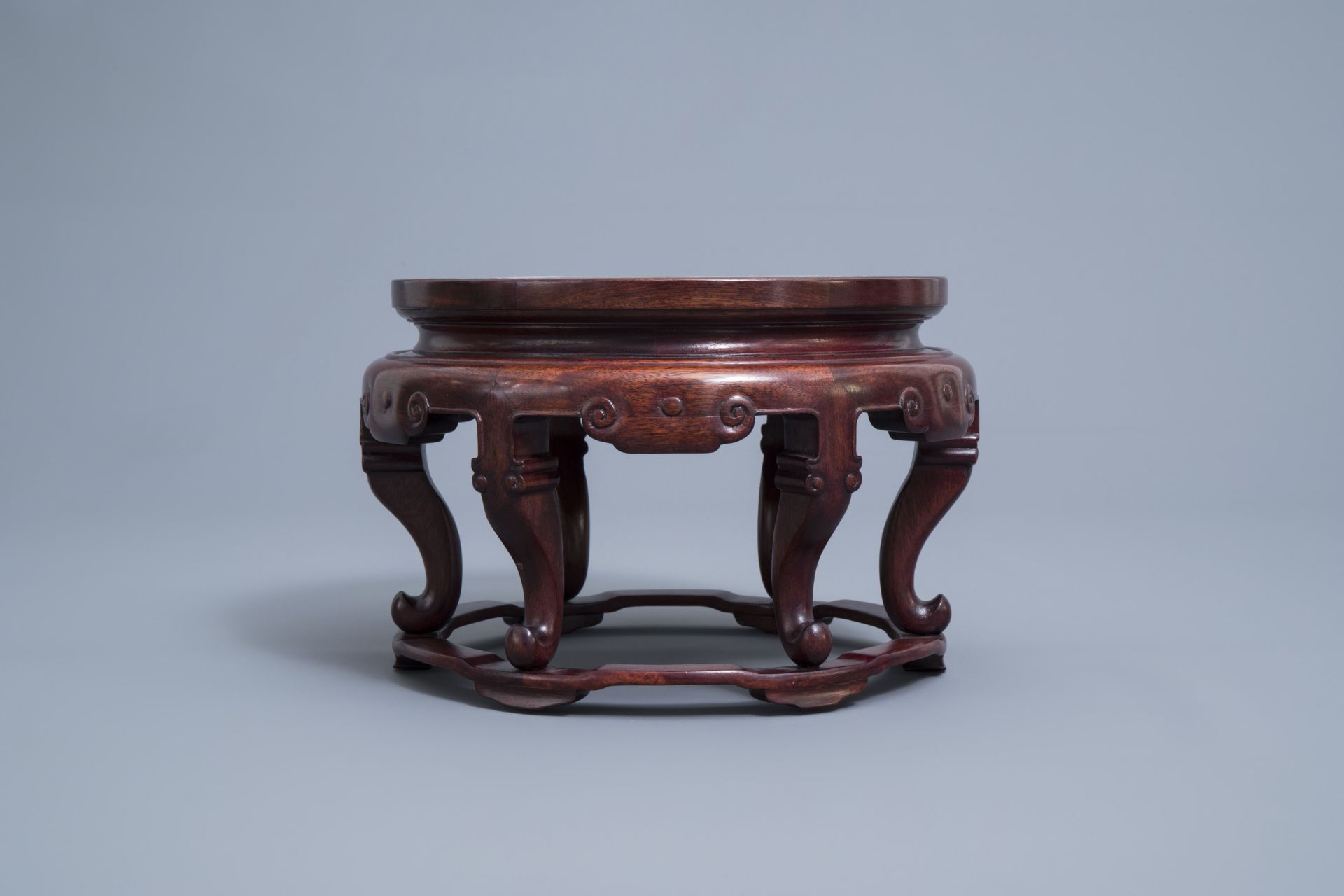 Two Chinese wooden stands, 19th/20th C. - Image 2 of 13