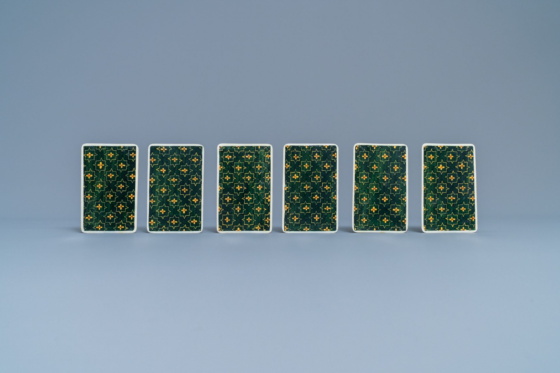 A complete playing cards set with erotic miniatures on ivory, India, early 20th C. - Image 15 of 17