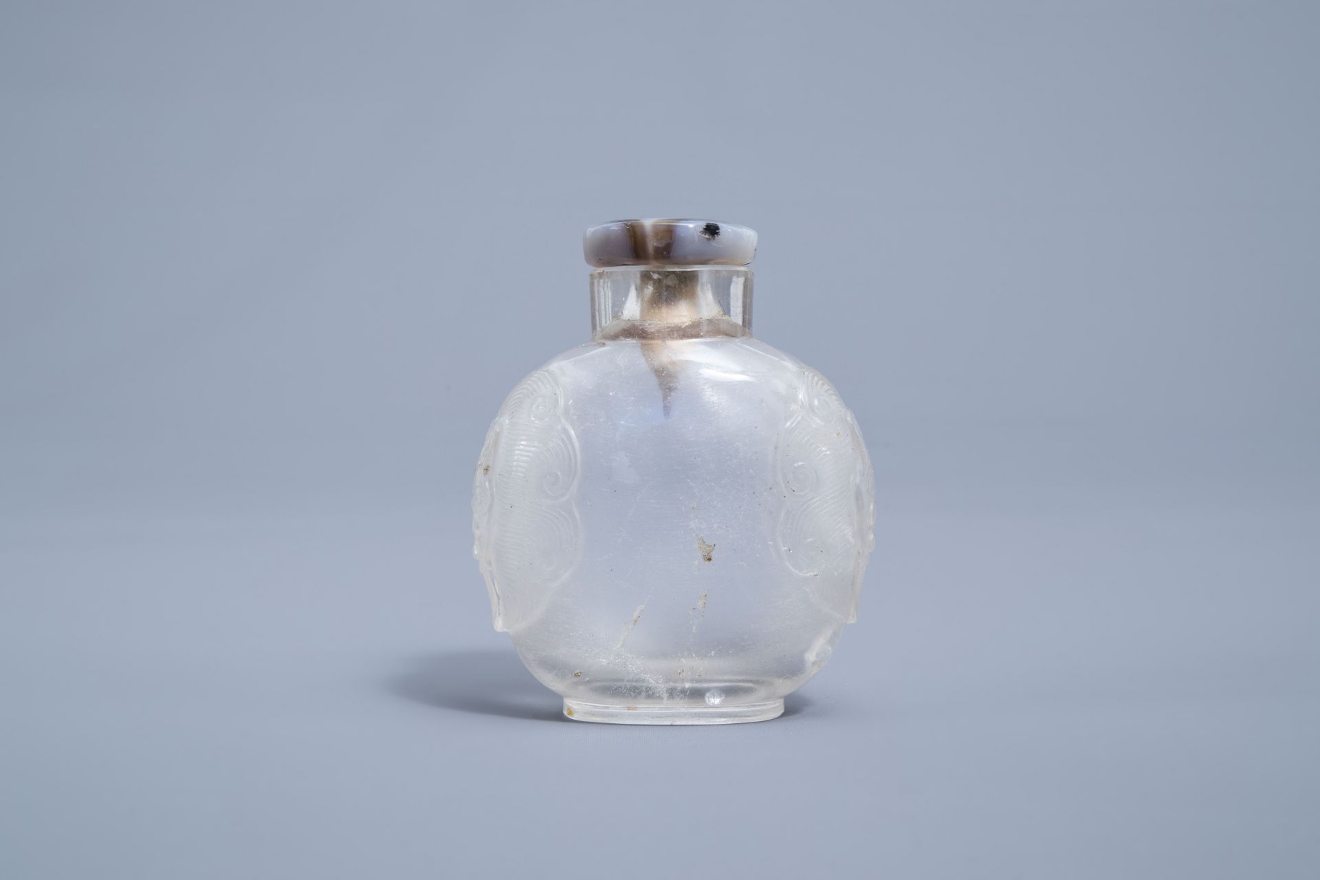 A Chinese rock crystal snuff bottle, 19th C. - Image 3 of 4