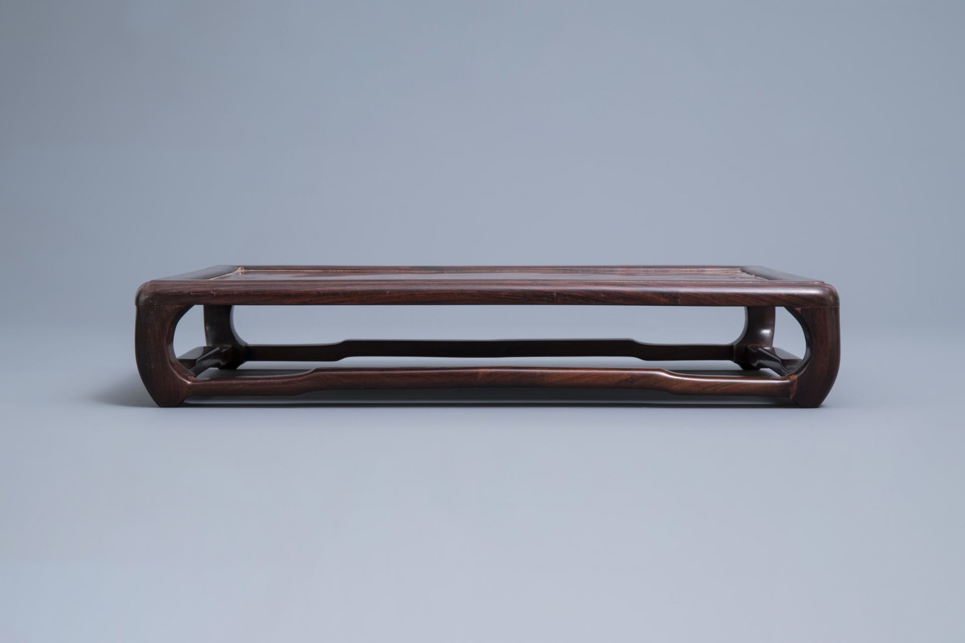 Two Chinese wooden stands, 19th/20th C. - Image 8 of 13