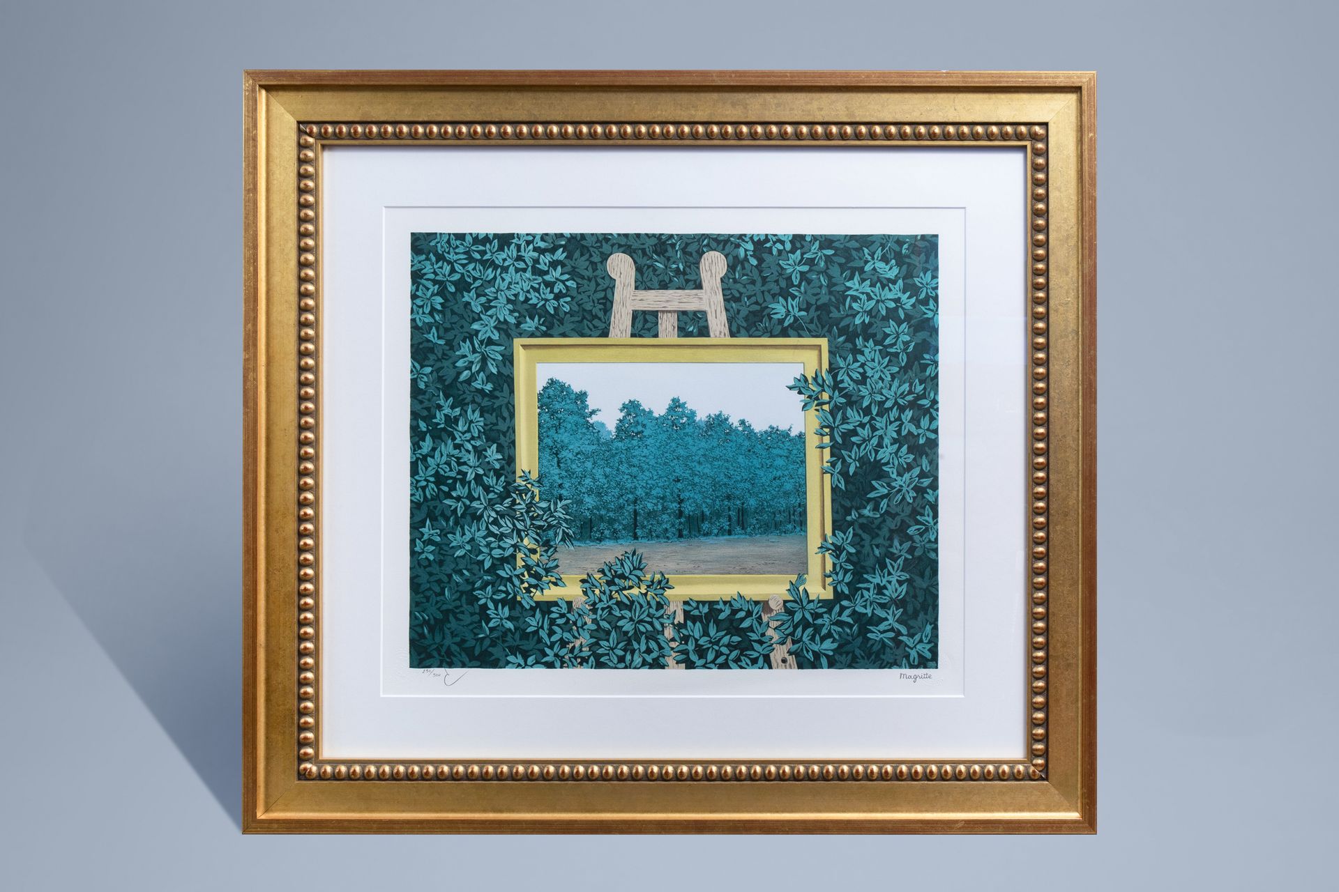 Rene Magritte (1898-1967, after): 'La Cascade', lithograph in colours, ed. 230/300, dated 2003 - Image 2 of 9