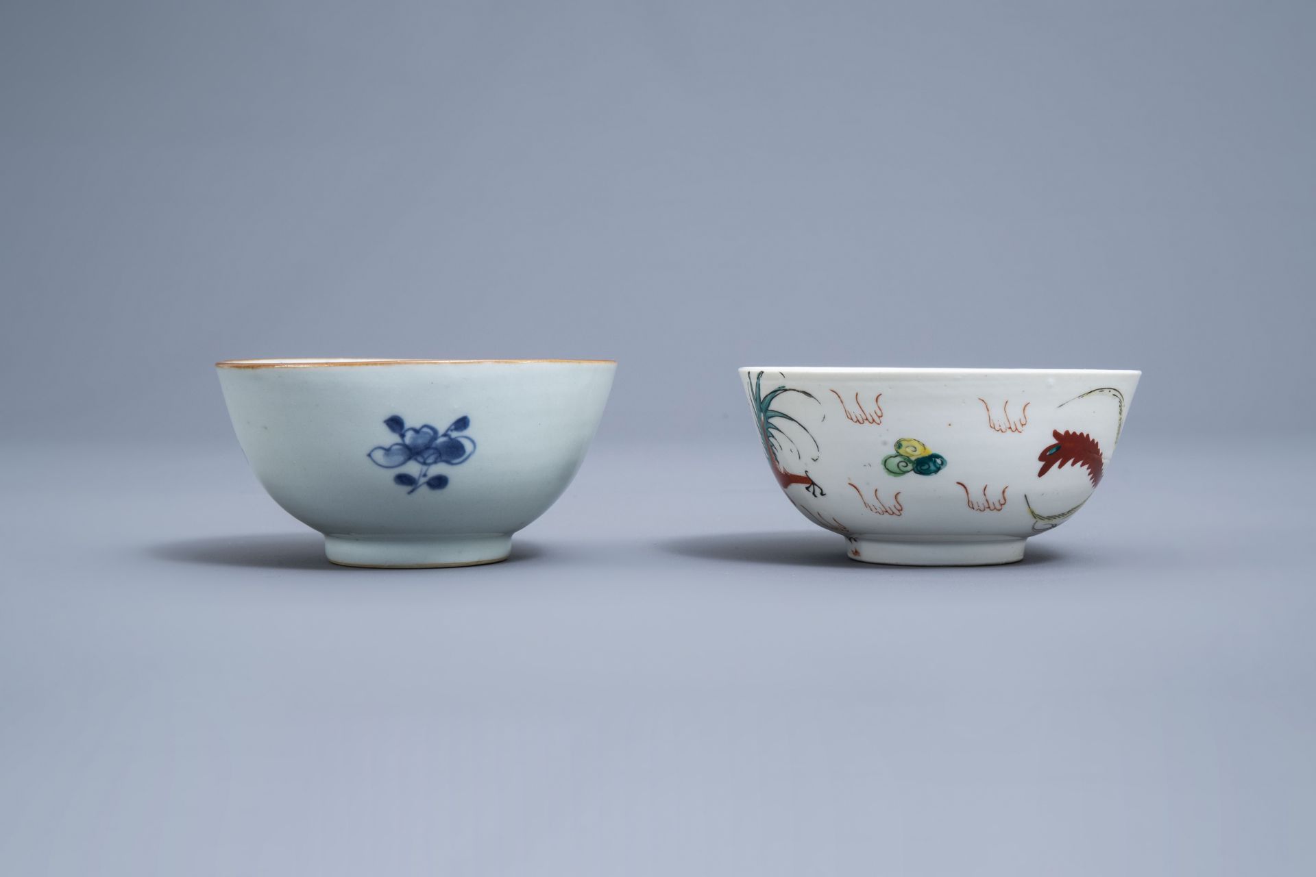 A varied collection of Chinese blue, white and famille rose porcelain, 18th C. and later - Image 8 of 42