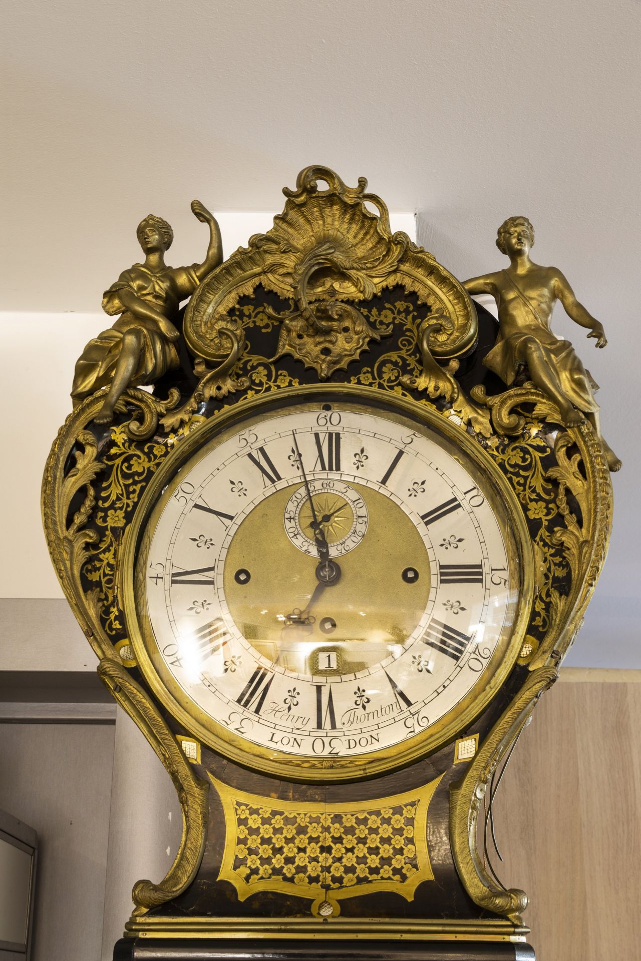 An English Henry Thornton longcase clock, 18th C. and later - Image 3 of 16