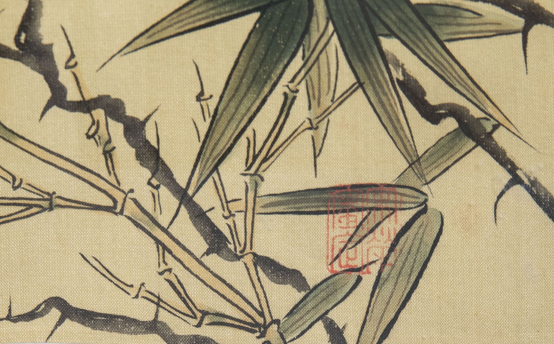 Chinese school, ink and colours on silk, 19th/20th C.: Ten paintings of birds between blossoms - Image 51 of 62
