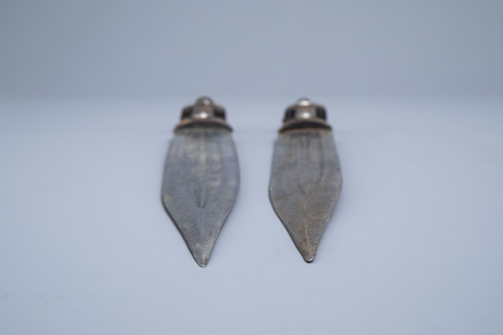 Two Caucasian 'kindjal' daggers with accompanying scabbard, 19th/20th C. - Image 14 of 17