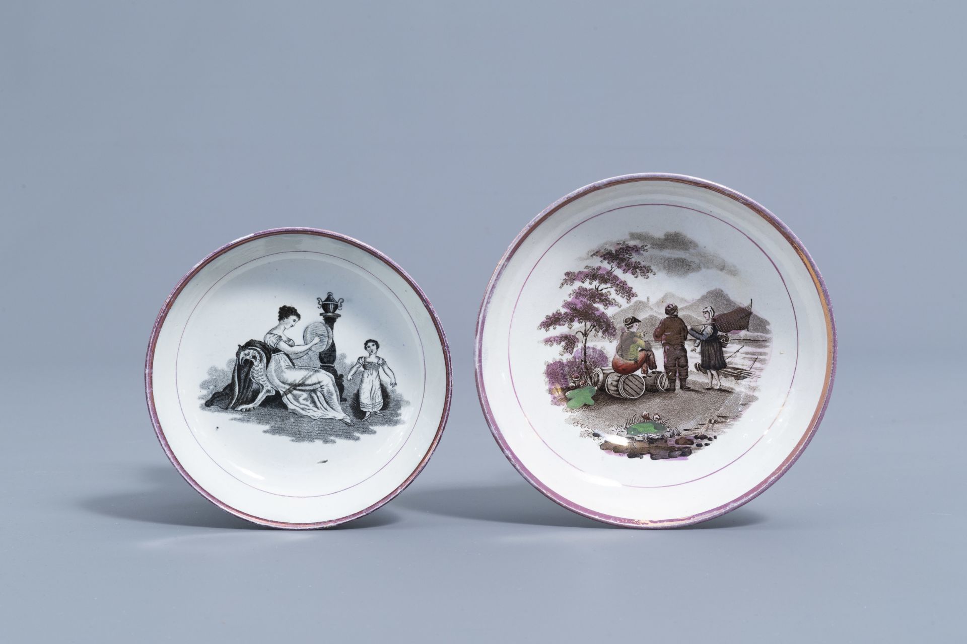 A varied collection of English lustreware items, 19th C. - Image 40 of 42