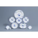 A varied collection of blue and white Tournai porcelain, 18th/19th C.