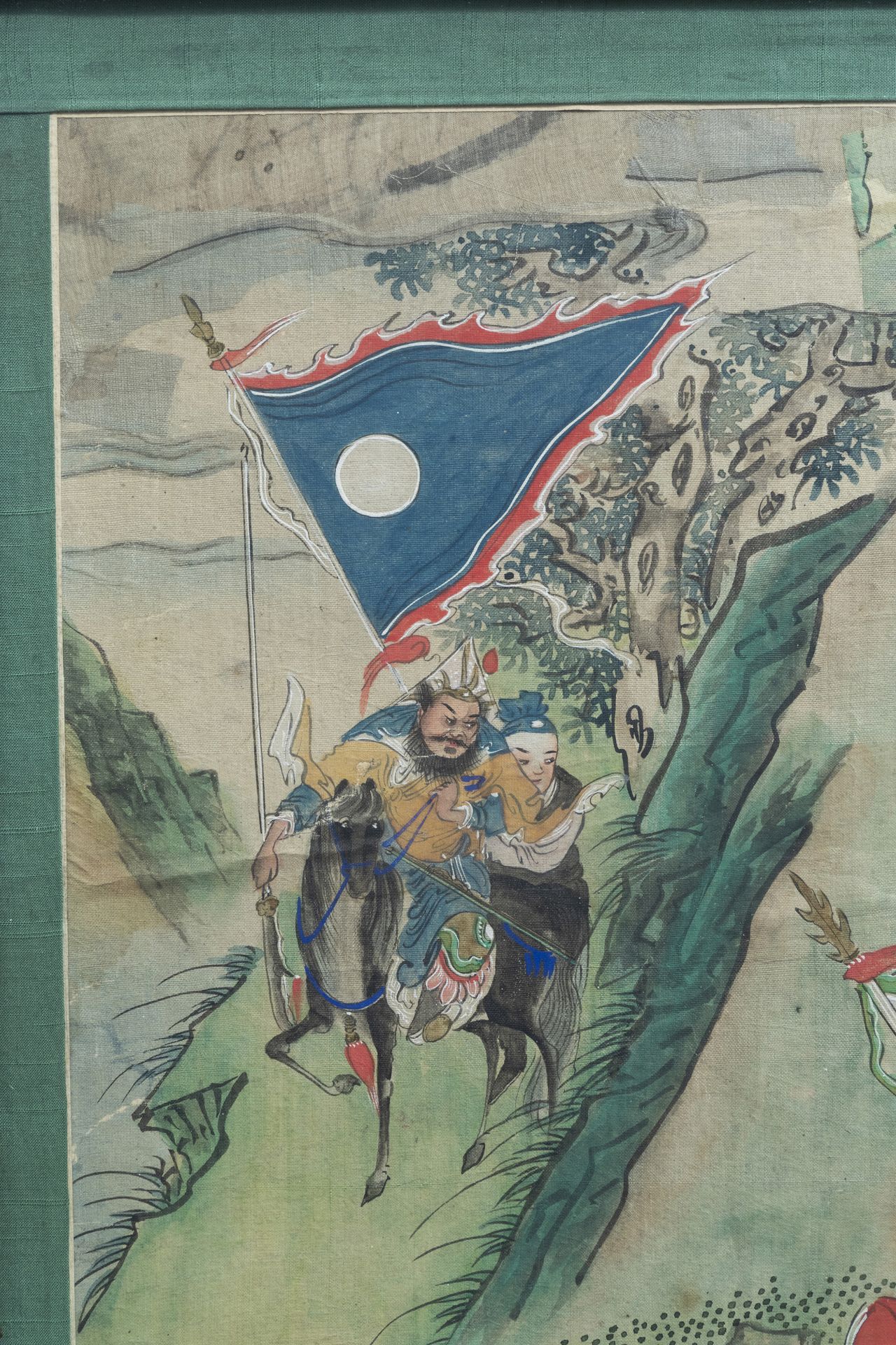 Chinese school, ink and colours on silk, 19th C.: The ceasefire - Image 6 of 6