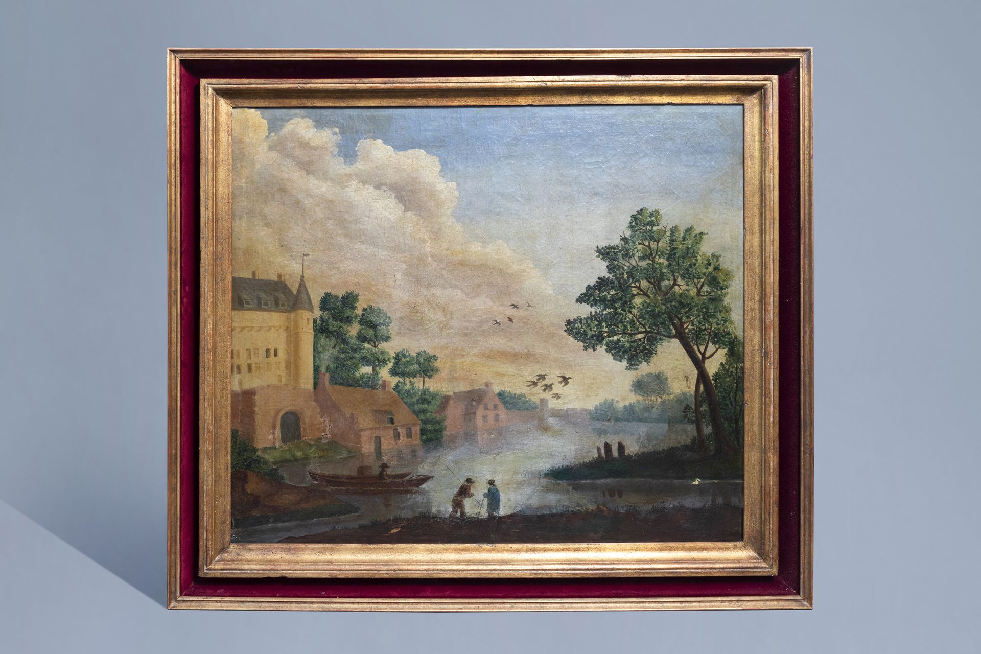 European school: Three various paintings, various techniques, 18th C. and later - Image 2 of 13