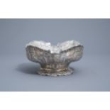 A German silver fruit bowl with coupe, 800/000, mark Storck & Sinsheimer, Hanau, 19th/20th C.