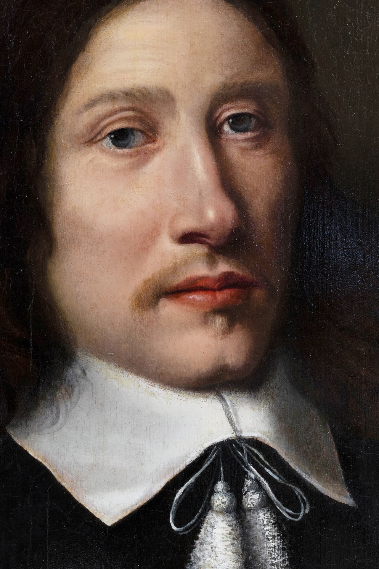 French school, circle of Philippe de Champaigne (1602-1674): Portrait of a gentleman, 17th C. - Image 4 of 4