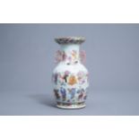 A Chinese famille rose 'Wu Shuang Pu' vase, 19th C.