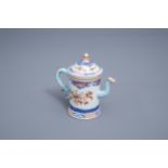 A Chinese famille rose dragon spouted teapot and cover with floral design, Yongzheng