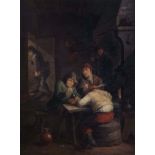 Flemish school, manner of Adriaen Jansz. van Ostade (1610-1685): Peasants in a tavern, 17th/18th C.