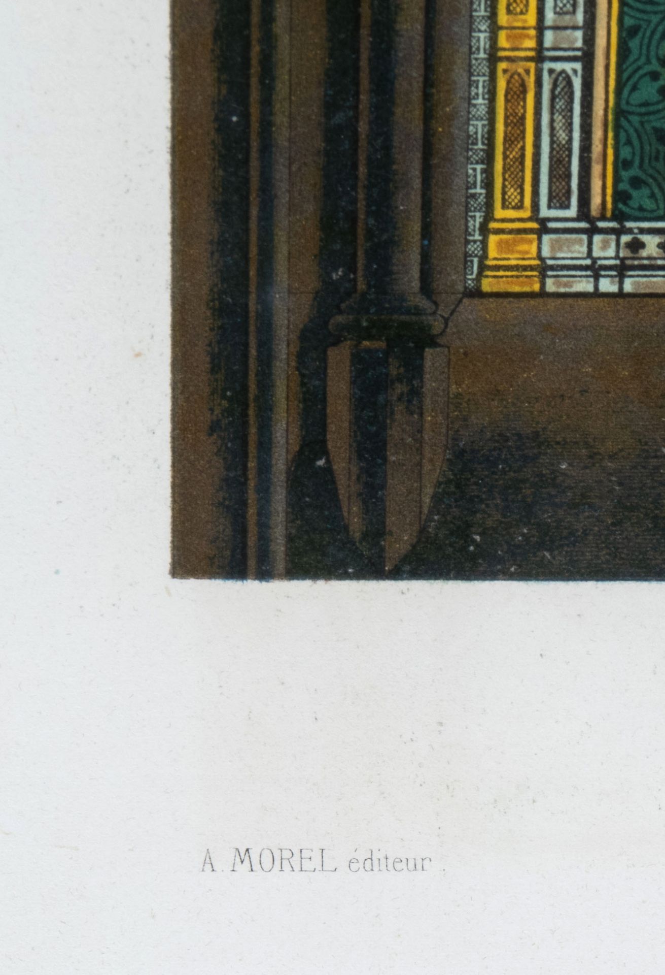 French school: 'Vitrail dans la cathedrale de Cologne - Adoration des mages', 19th C. - Image 5 of 11