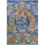 A 'Hevajra' thangka, Tibet or Nepal, 19th/20th C.