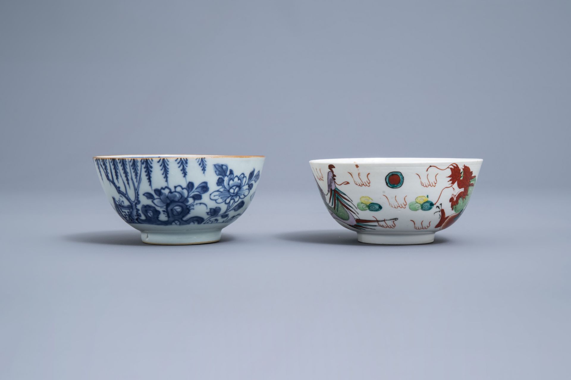 A varied collection of Chinese blue, white and famille rose porcelain, 18th C. and later - Image 3 of 42