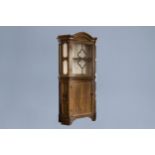 A Flemish oak display cabinet, 18th C.