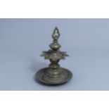 A Jewish bronze Sabbath lamp, probably Dutch, 17th C.