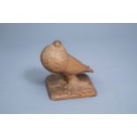 Willy Anthoons (1911-1982): A pigeon, terracotta, ed. 6/15