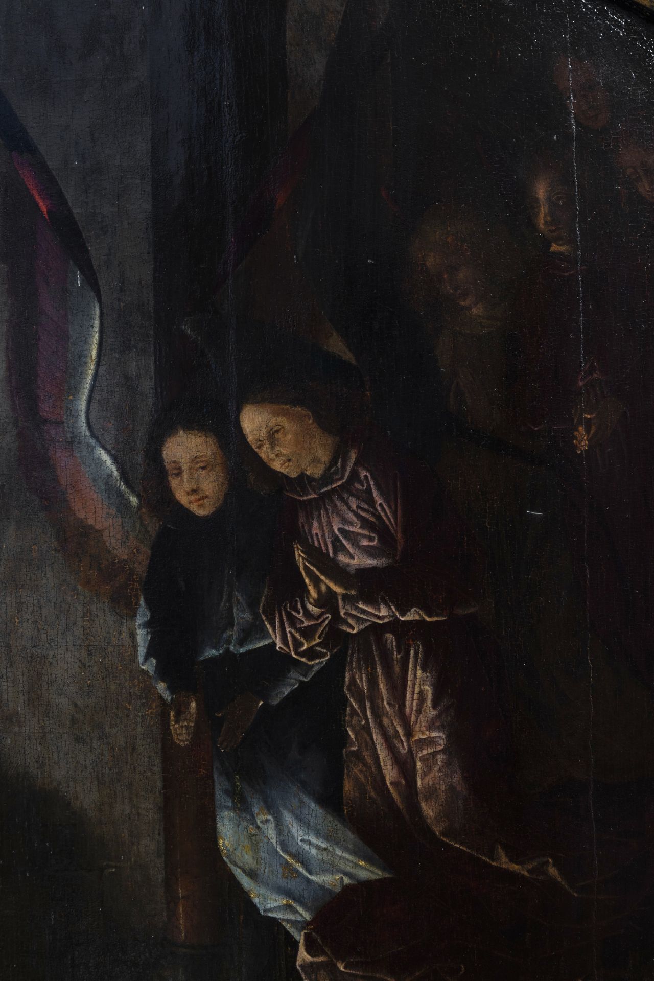 Flemish school, in the manner of Gerard David (ca. 1460-1523): The adoration, 16th C. - Image 7 of 10