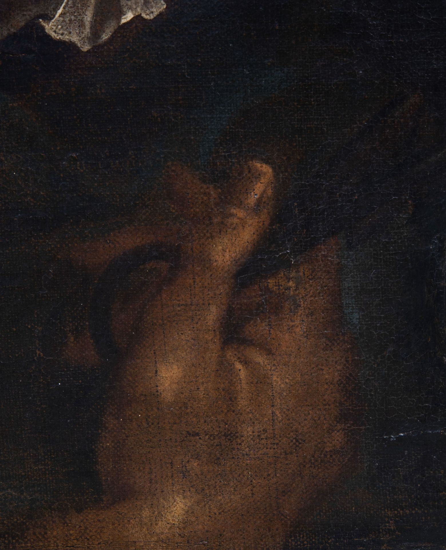 Flemish or French school: Saint Peter, oil on canvas, 17th C. - Image 5 of 5