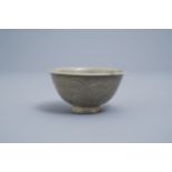 A Chinese carved Yaozhou celadon bowl, Song