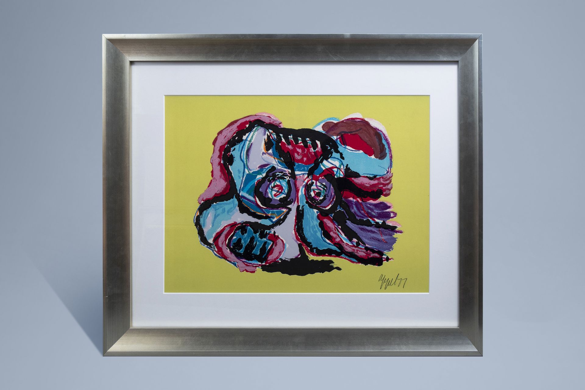 Karel Appel (1921-2006): Untitled, serigraph, dated (19)77 - Image 2 of 6