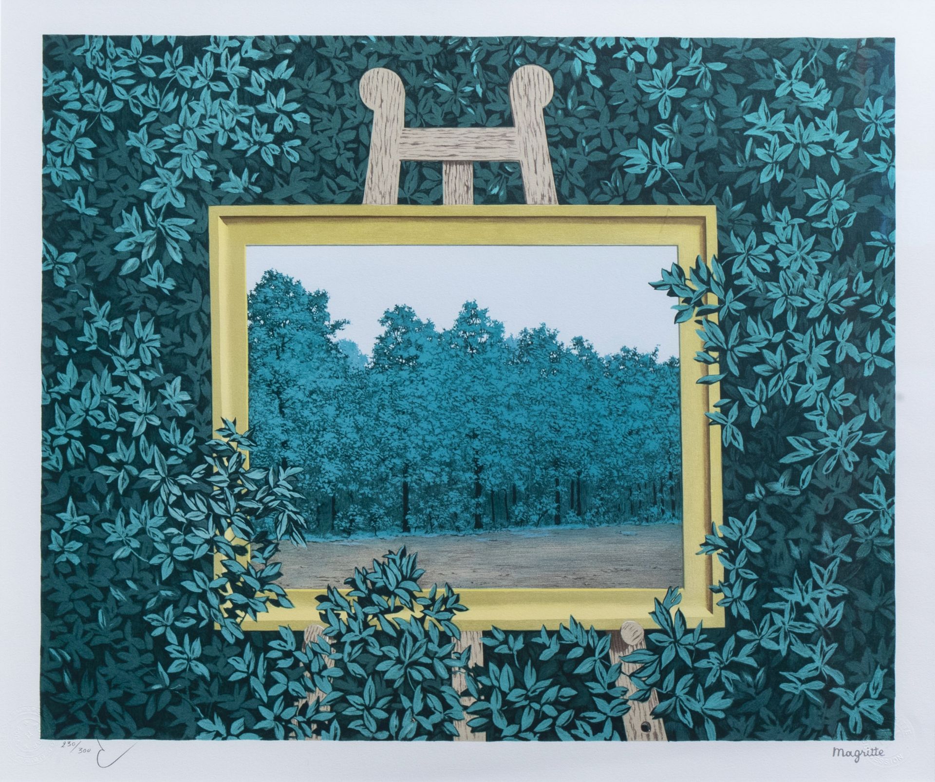 Rene Magritte (1898-1967, after): 'La Cascade', lithograph in colours, ed. 230/300, dated 2003 - Image 3 of 9