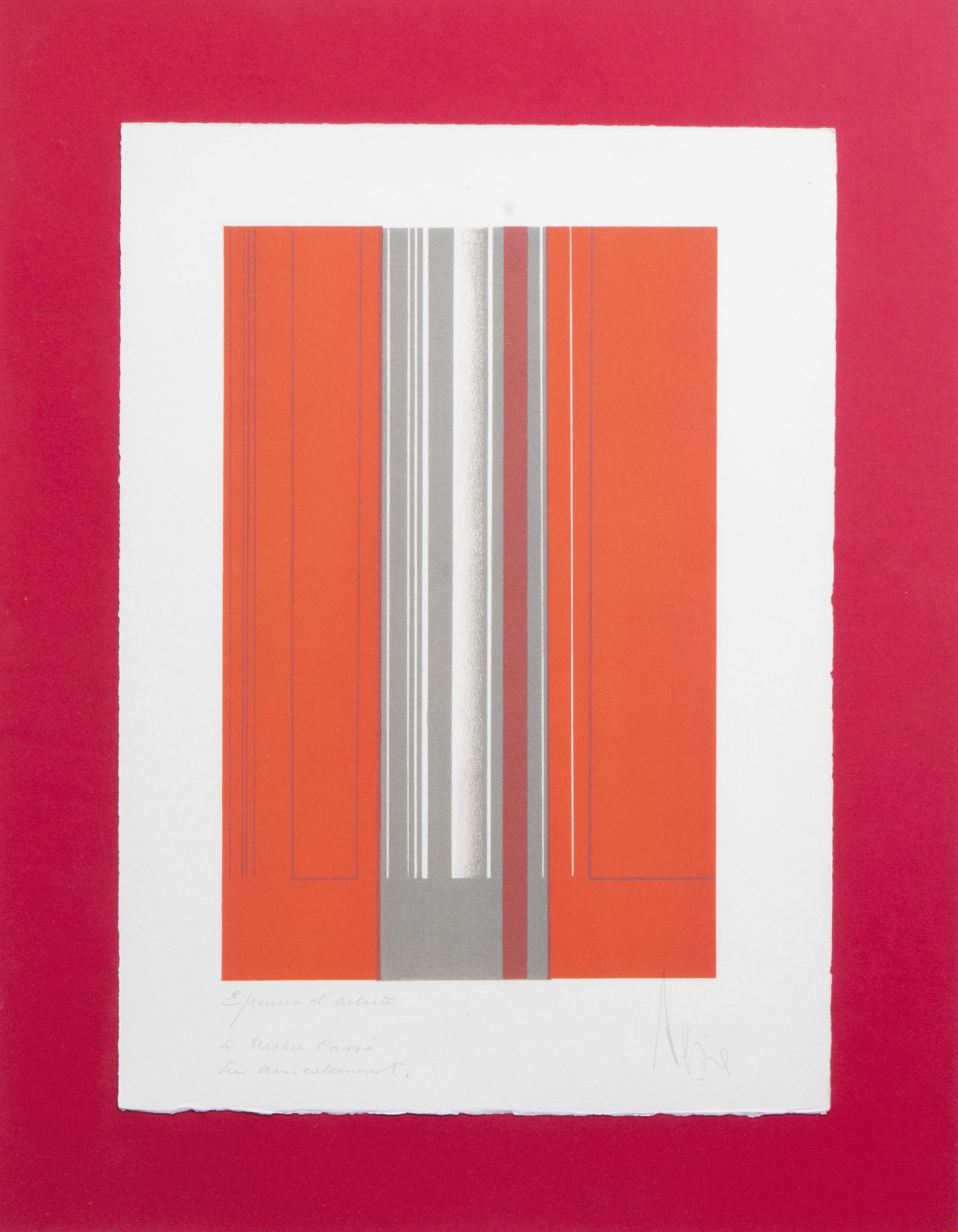 Luc Peire (1916-1994): Untitled, serigraph, ed. E.A. - Image 3 of 6