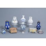 A varied collection of European ceramics (Dutch Delft, Brussels,...), 17th/19th C.