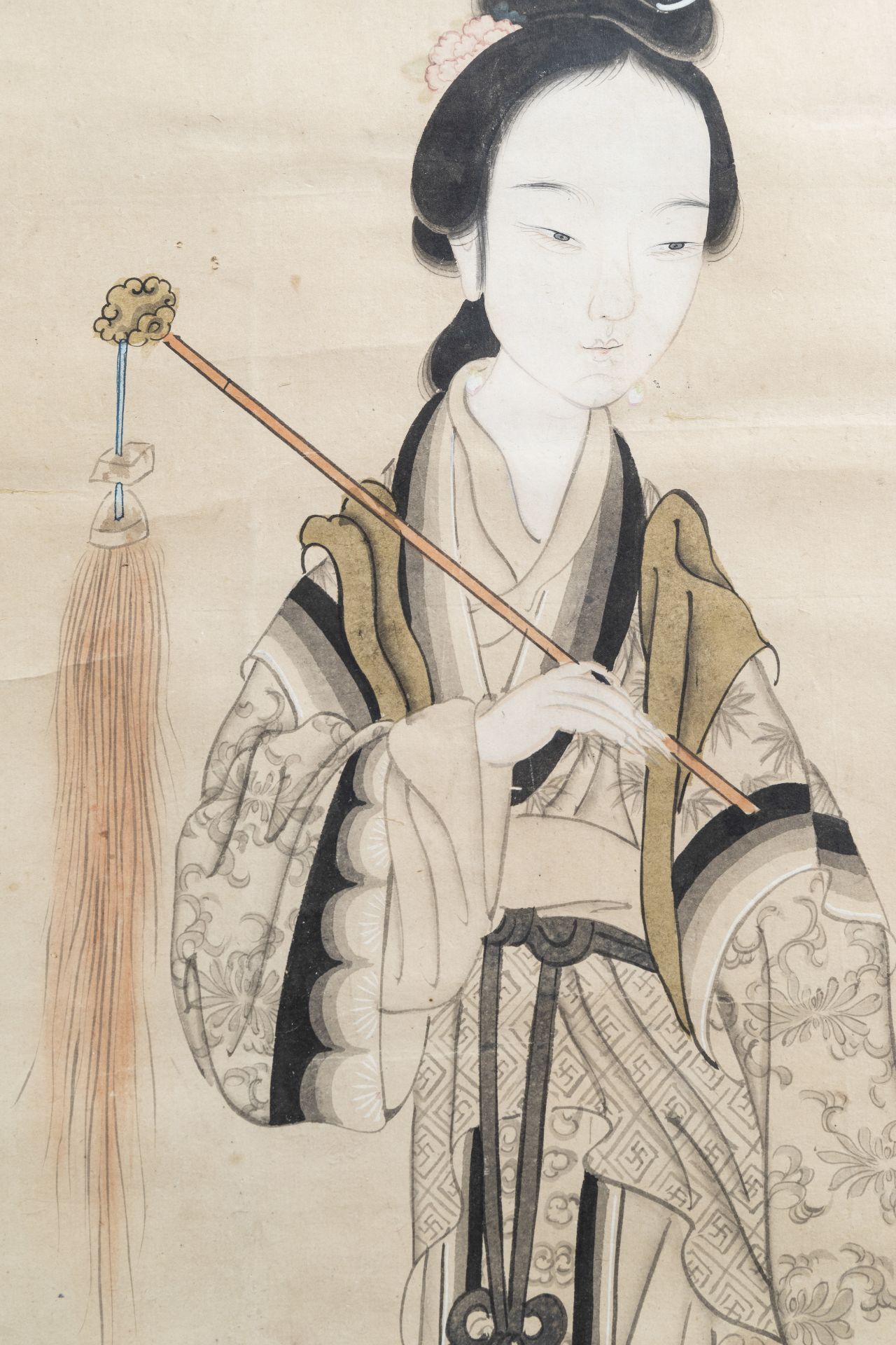 Chinese school, ink and colours on paper, Republic, 20th C.: Magu - Image 4 of 6
