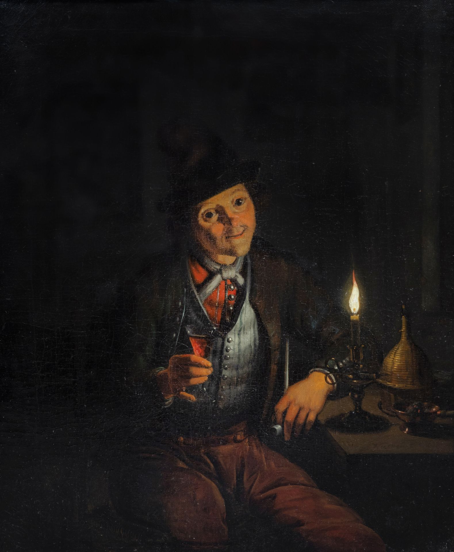 Matthijs Naiveu (1647-1726): The joys of life, oil on canvas