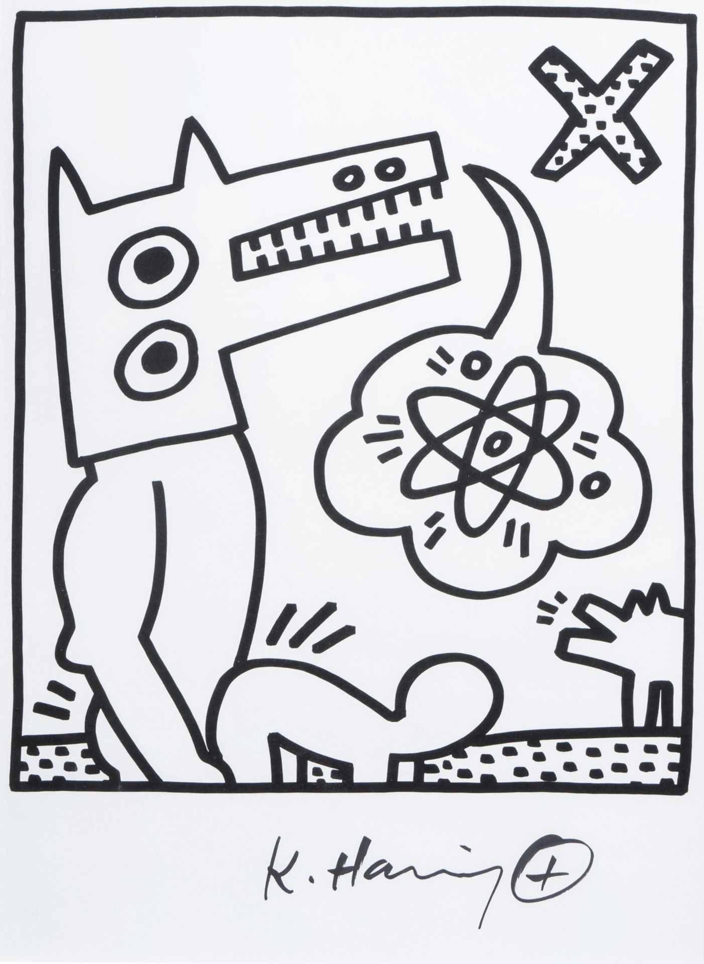 Keith Haring (1958-1990): Untitled, lithograph