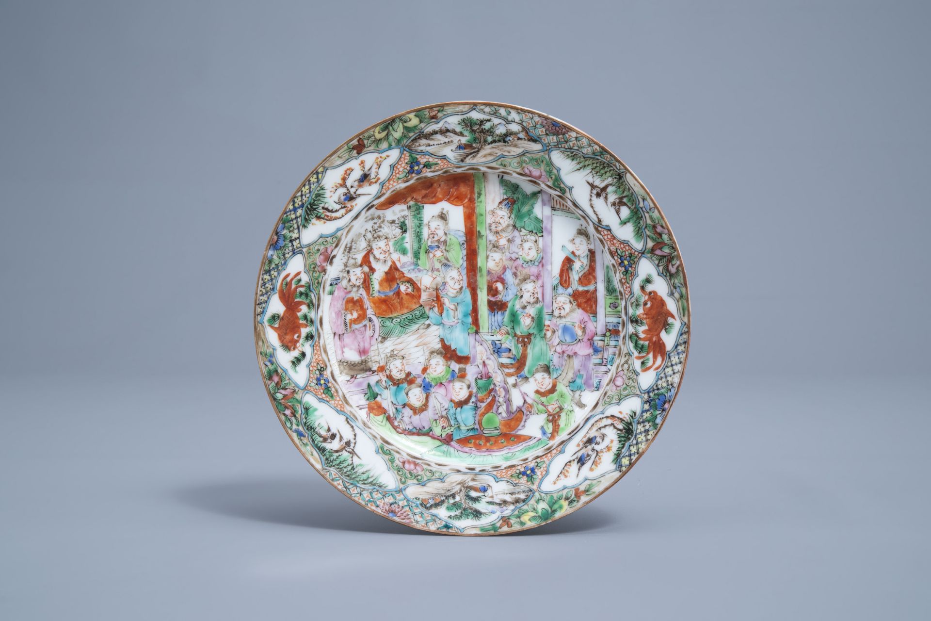 A varied collection of Chinese Canton famille rose porcelain, 19th/20th C. - Image 4 of 23