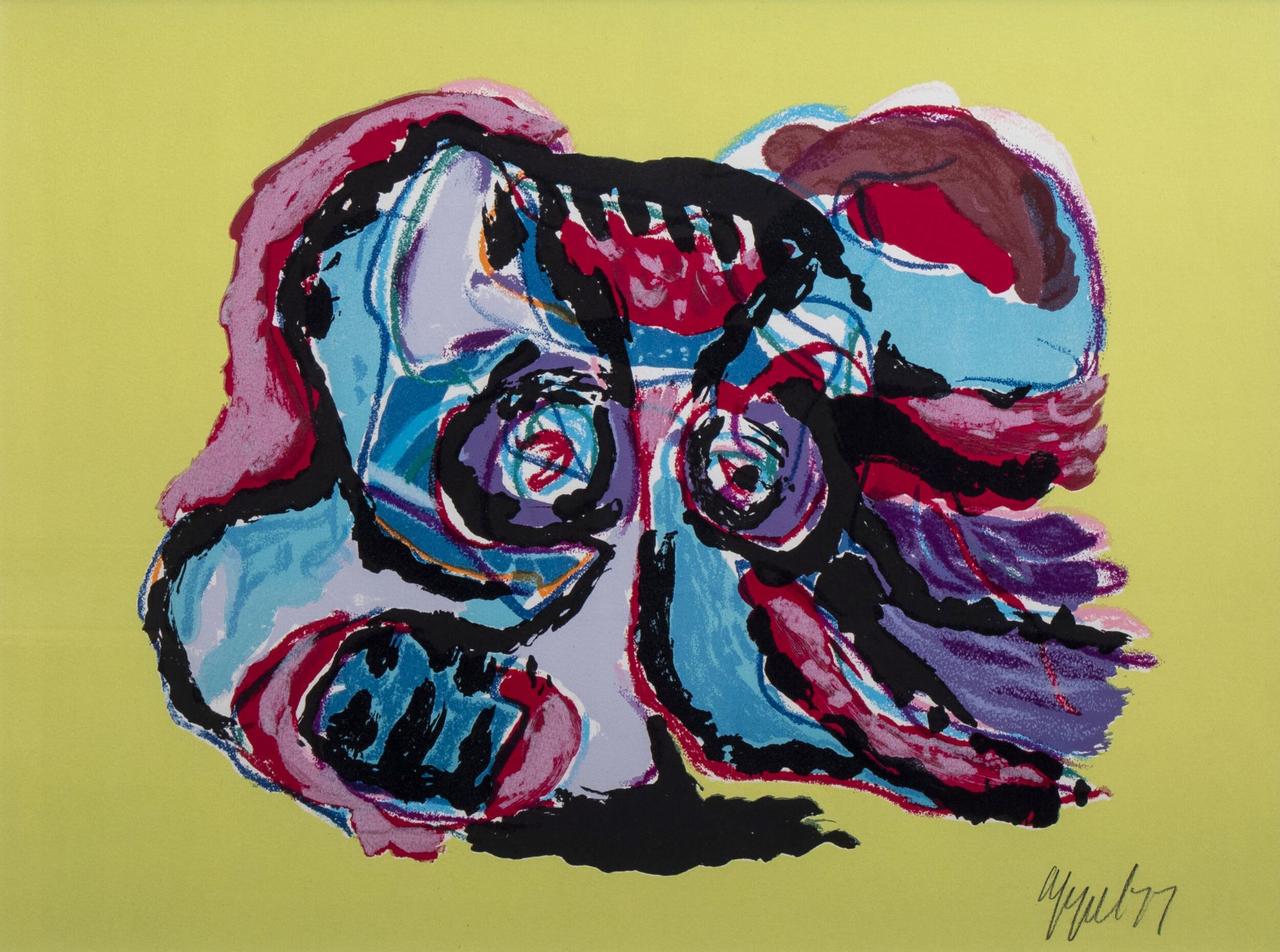 Karel Appel (1921-2006): Untitled, serigraph, dated (19)77