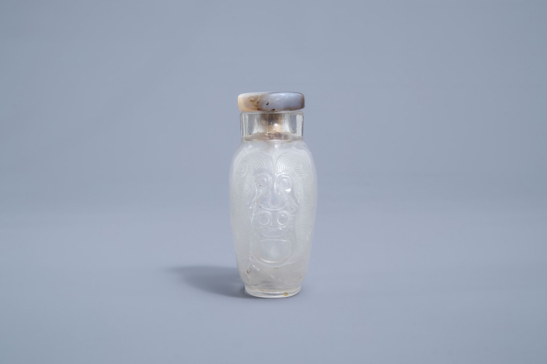A Chinese rock crystal snuff bottle, 19th C. - Image 4 of 4