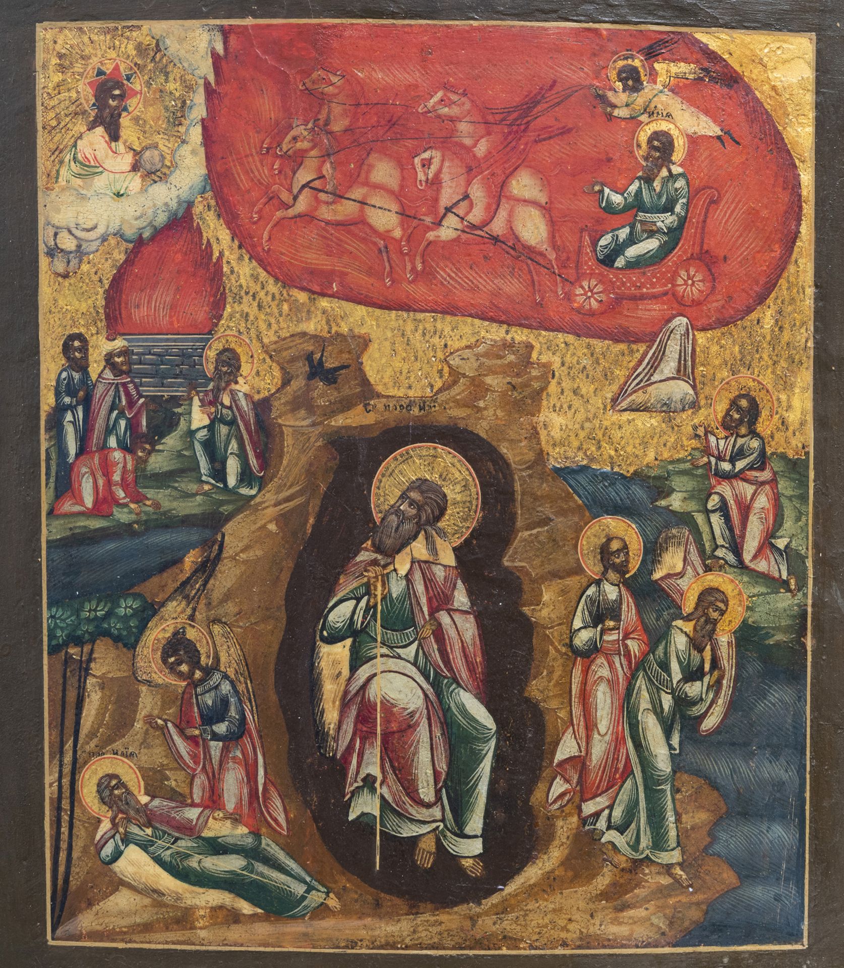 A varied collection of Russian icons, 19th/20th C. - Image 12 of 17