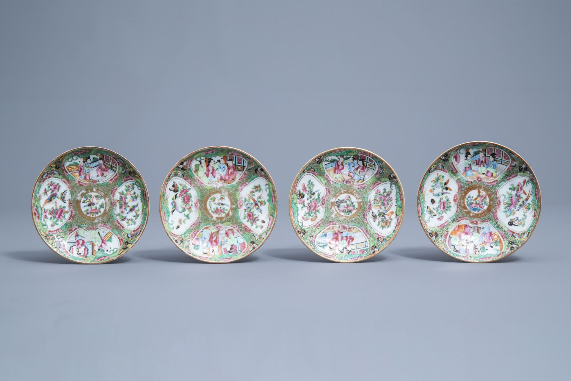 A varied collection of Chinese Canton famille rose porcelain, 19th/20th C. - Image 2 of 23